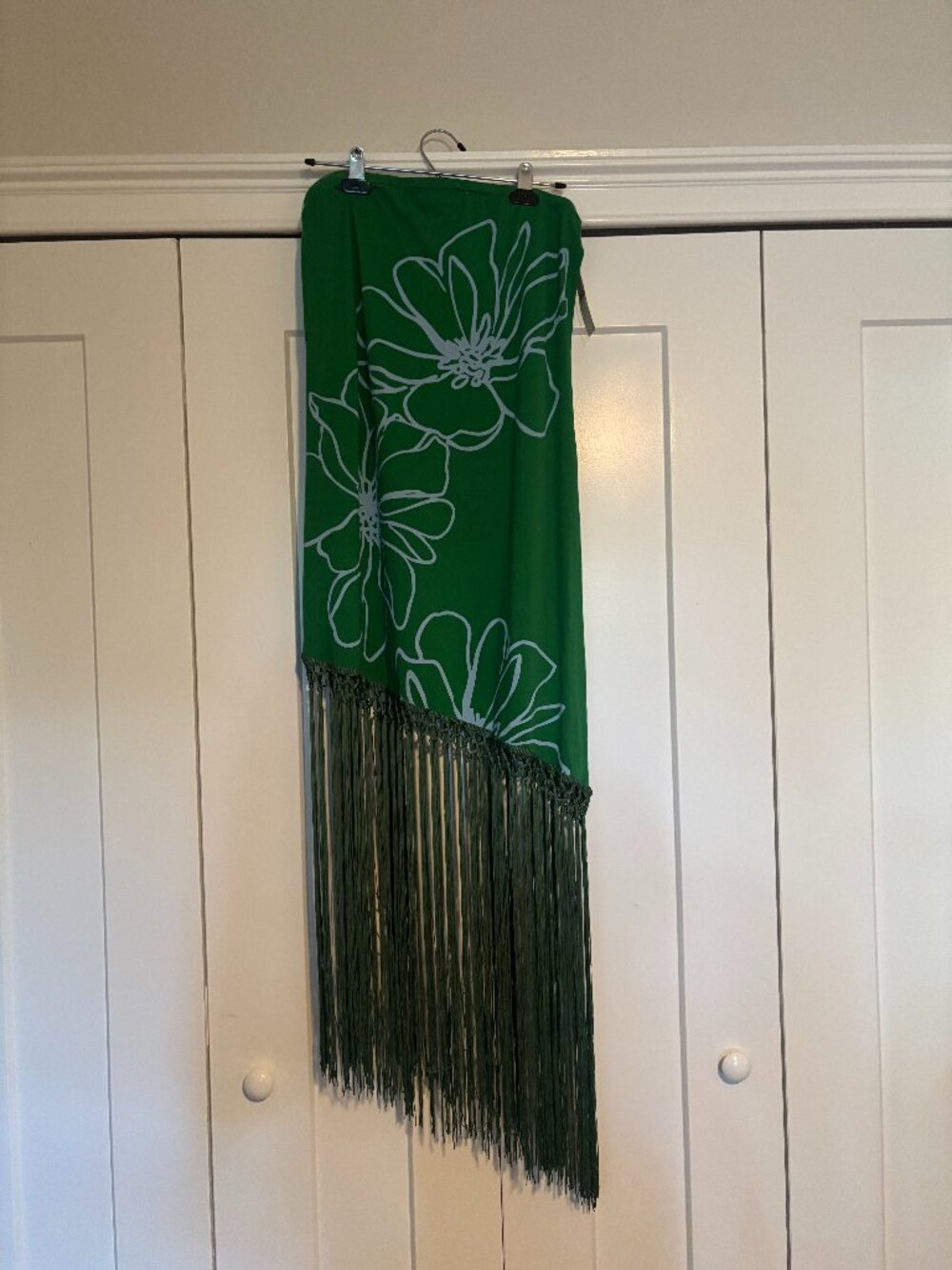 Celandine Asymmetrical Fringed T- Shirt Dress - NWT - Picture 2 of 7
